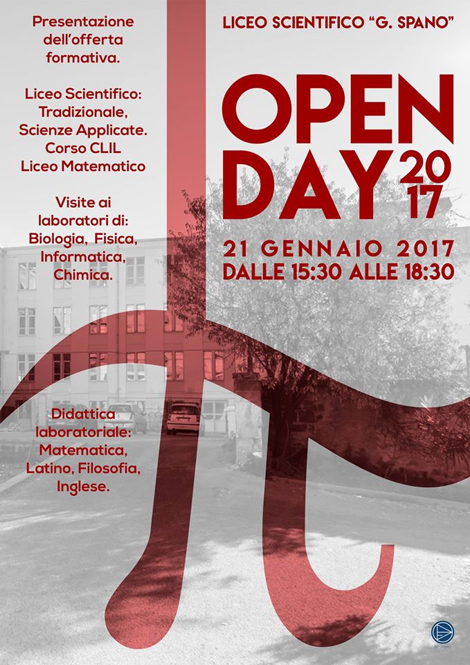 OPEN DAY LICEO SPANO 21 Gennaio 2017